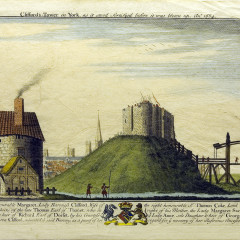 Clifford's Tower in 1684, Francis Place (YORAG : R2643)