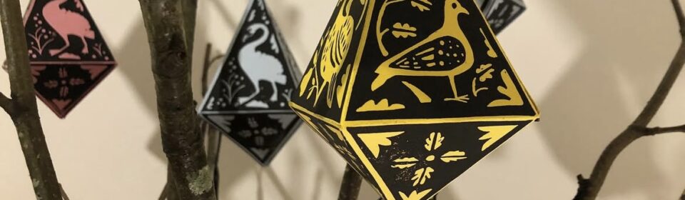 Lino Printing Festive Decorations