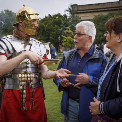 Living History Camp in York Museum Gardens